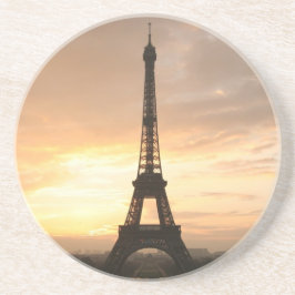 Posavasos Torre Eiffel al amanecer.