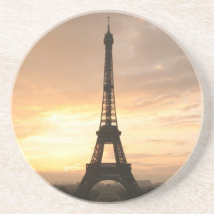Posavasos Torre Eiffel al amanecer.
