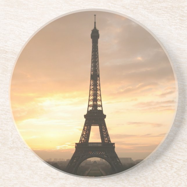 Posavasos Torre Eiffel al amanecer. (Frente)