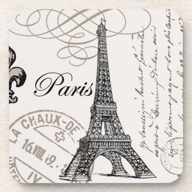 Posavasos Torre Eiffel de época moderna (Frente)