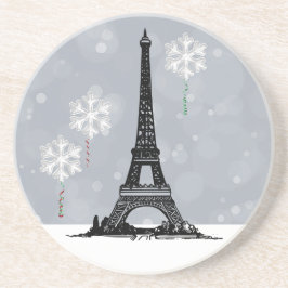 Posavasos Torre Eiffel de Invierno, Navidades de globos de c