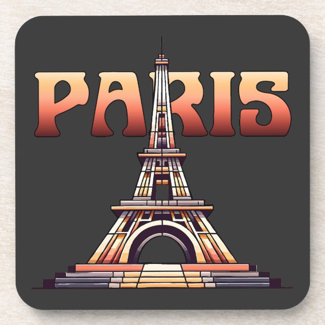 Posavasos Torre Eiffel París Francia (Frente)