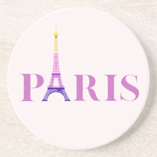 Posavasos Torre Eiffel-París-Vibrante y Colorido-