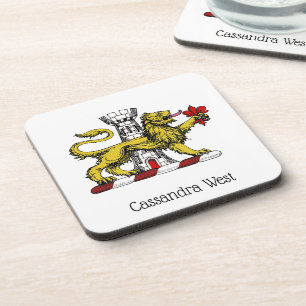 Posavasos Torre León Fleur de Lis Escudo Emblem C