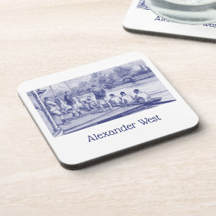 Posavasos Torres de tripulaciones antiguas en barco en el mu