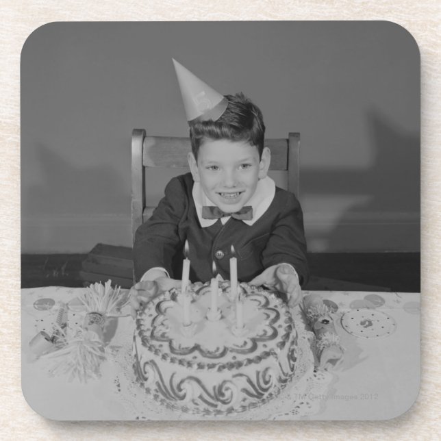 Posavasos Torta de cumpleaños (Frente)