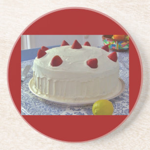 Posavasos Torta de la fresa