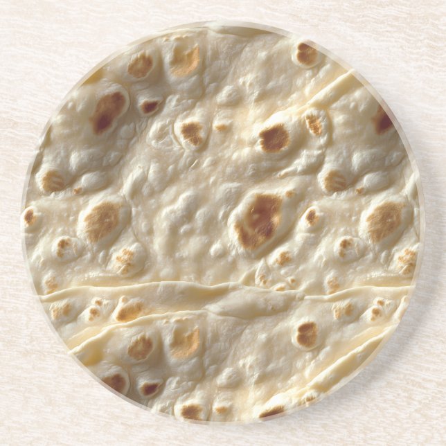 Posavasos Tortilla de harina realista (Frente)