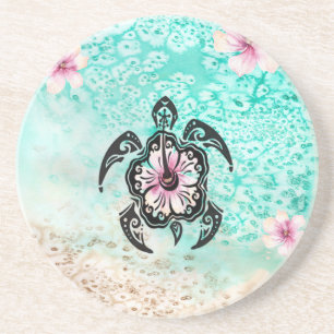 Posavasos Tortuga de Hibiscus
