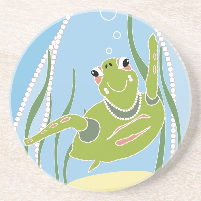 Posavasos Tortuga de Moda (Frente)