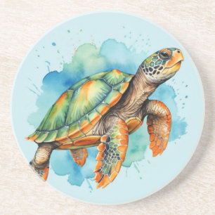 Posavasos Tortuga de pintura suave