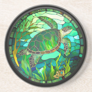 Posavasos Tortuga de vidrio fino