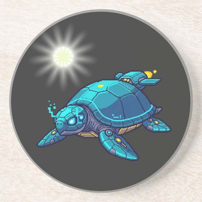 Posavasos Tortuga Futurista (Frente)