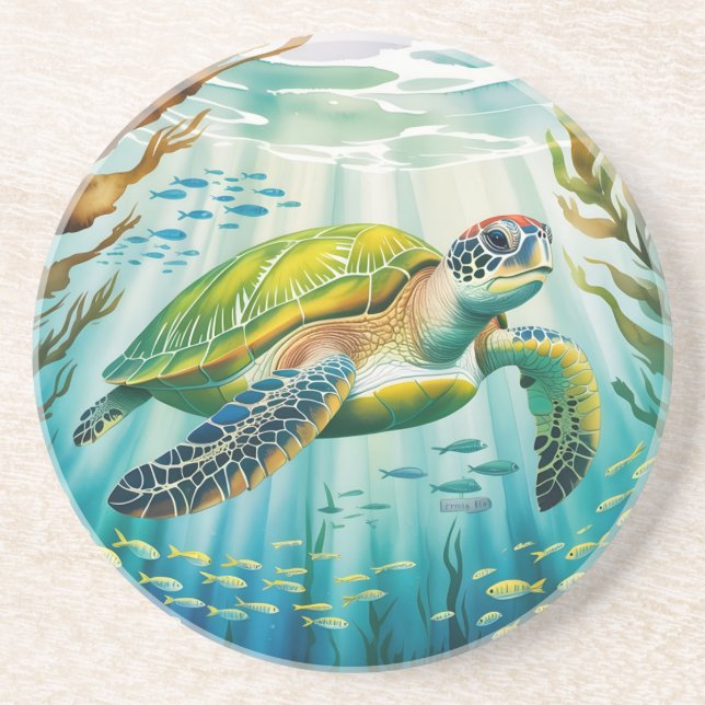 Posavasos Tortuga pintada (Frente)