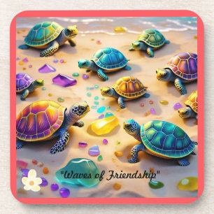 Posavasos "Tortugas al sol"