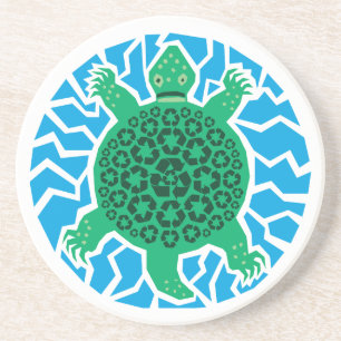 Posavasos Tortugas marinas, reciclaje
