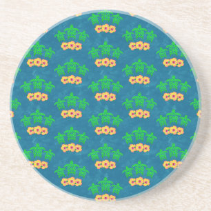 Posavasos Tortugas verdes tribales honu hawaianas