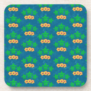 Posavasos Tortugas verdes tribales honu hawaianas