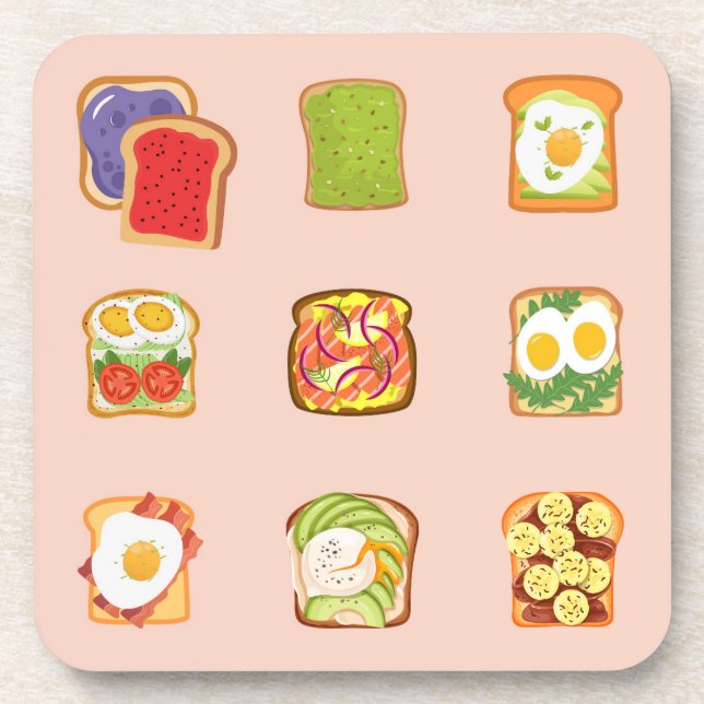 Posavasos Tosta de brunch (Frente)
