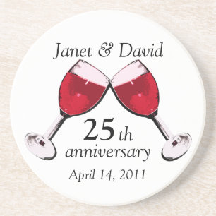 Posavasos Tostadas al amor/ Vino Rojo