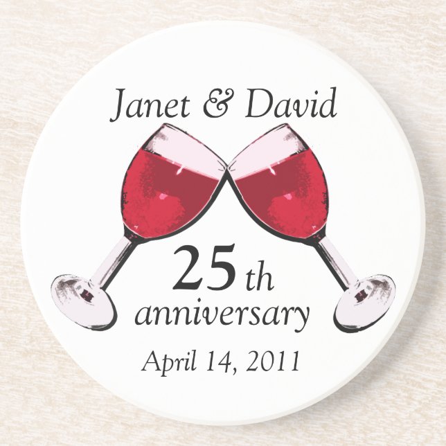 Posavasos Tostadas al amor/ Vino Rojo (Frente)