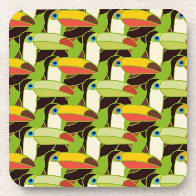 Posavasos Toucans colorido (Frente)