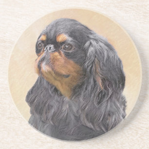 Posavasos Toy English Spaniel Pintura Original Arte Animal