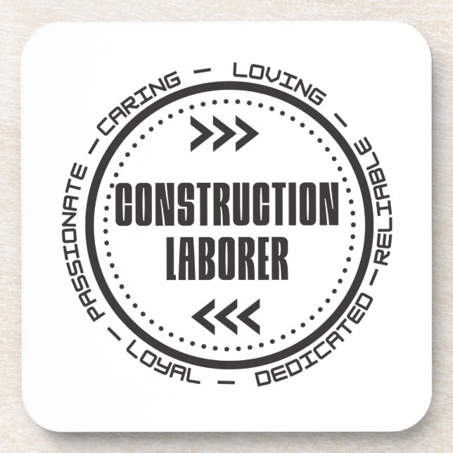 Posavasos Trabajador de la construcción (Frente)