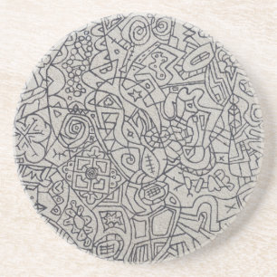 Posavasos Trabajo de la línea de arte de graffiti