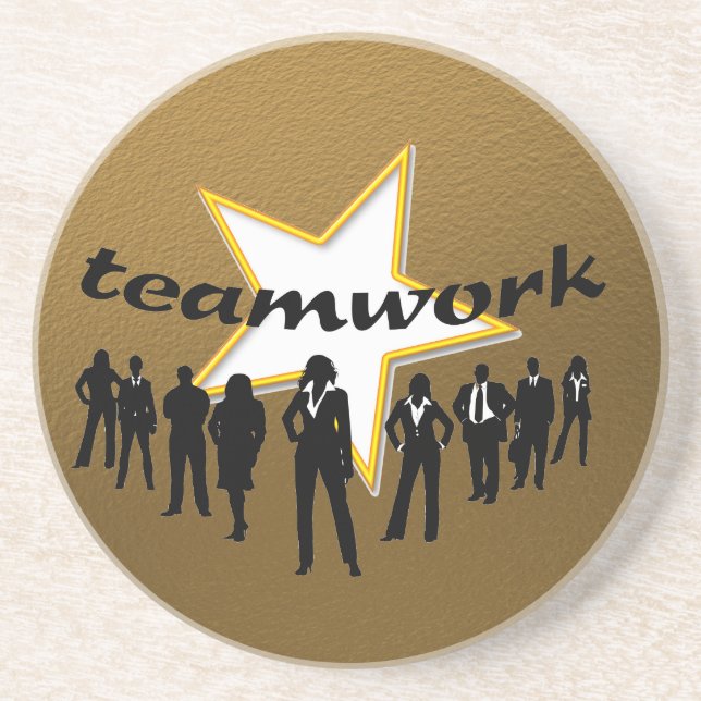 Posavasos Trabajo en equipo (Frente)