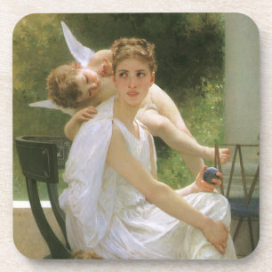 Posavasos Trabajo Interrumpido por Bouguereau, Retrato de Án