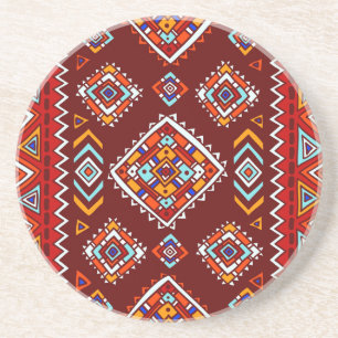 Posavasos Tradicional textura tribal, étnica sin costura.