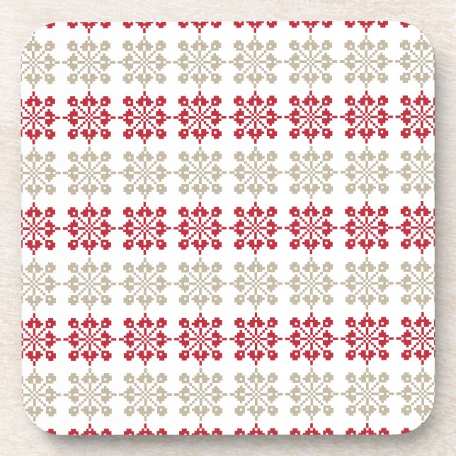 Posavasos Traditional Latvian SUN sign geometric pattern VI (Frente)