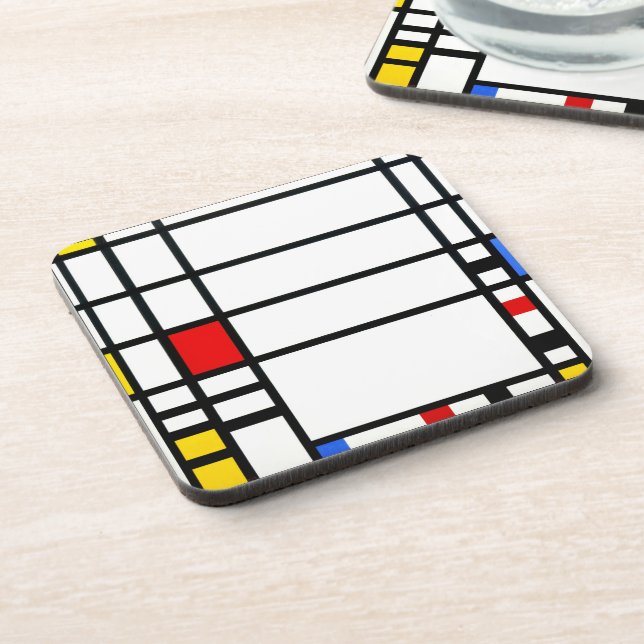 Posavasos Trafalgar Square - Piet Mondrian - Arte moderno (Lado Izquierdo)