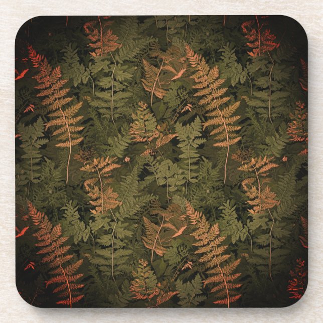 Posavasos Traje de Camuflaje de Helecho (Frente)