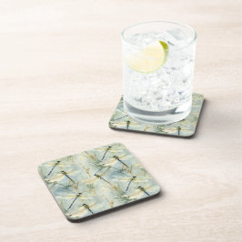 Posavasos Tranquil estilo de la dragonfly Watercolor