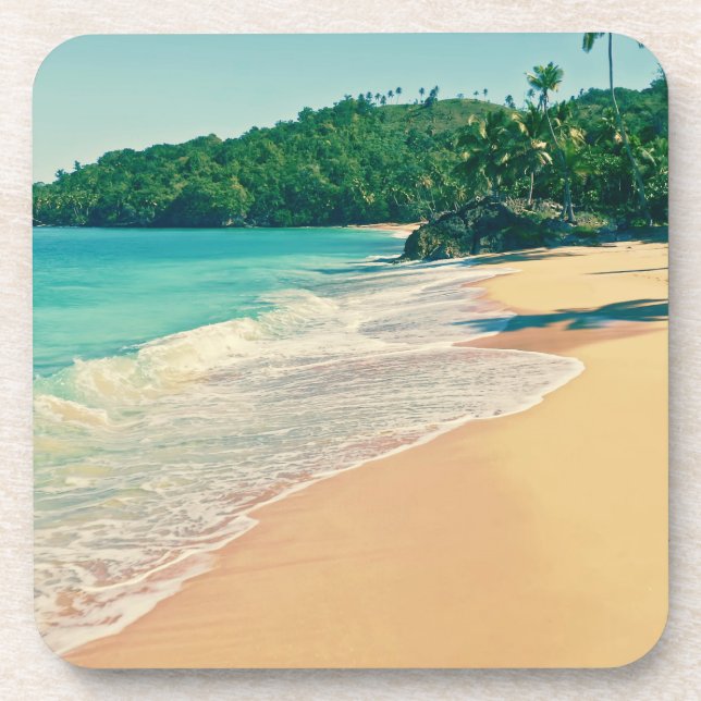 Posavasos Tranquil Tropical Island Beach (Frente)