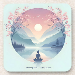 Posavasos Tranquilizador arte de meditación natural