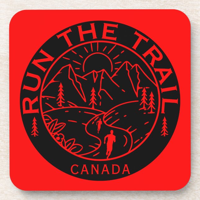 Posavasos Trayecto en Canadá (Frente)