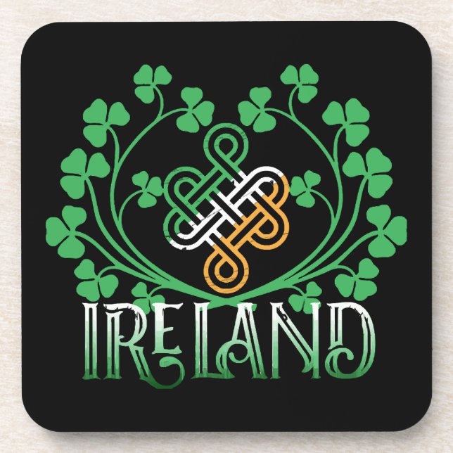 POSAVASOS TRÉBOL DE IRLANDA (Frente)