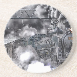 Posavasos Tren de motores de vapor HDR Foto