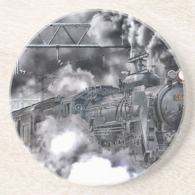 Posavasos Tren de motores de vapor HDR Foto (Frente)