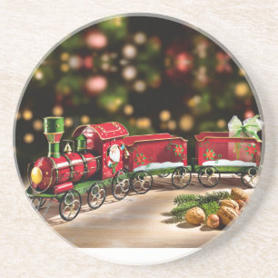 POSAVASOS **TREN DE NAVIDAD** COASTER DE ARENISCA