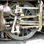 POSAVASOS TRENES DE VAPOR<br><div class="desc">Diseño fotográfico de la rueda desde un tren de vapor.</div>