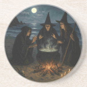 Posavasos Tres Brujas Caldero de Cerveza Luna Llena Playa