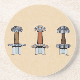 Posavasos Tres colinas de espadas vibrantes