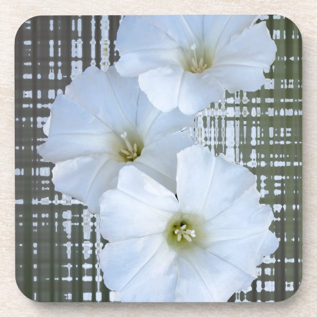 Posavasos tres flores blancas (Frente)