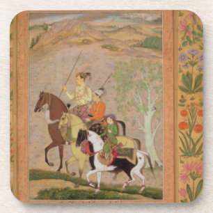 Posavasos Tres príncipes Going Hunting, c.1635 (aguazo en el