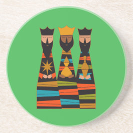Posavasos Tres Reyes Magos Moderno de Mitad de Siglo