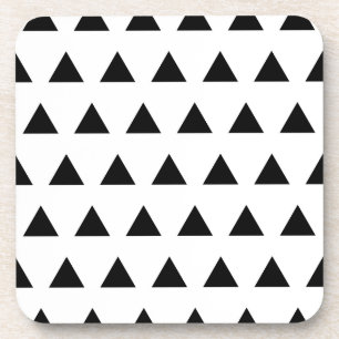 Posavasos Triángulos blancos y negros